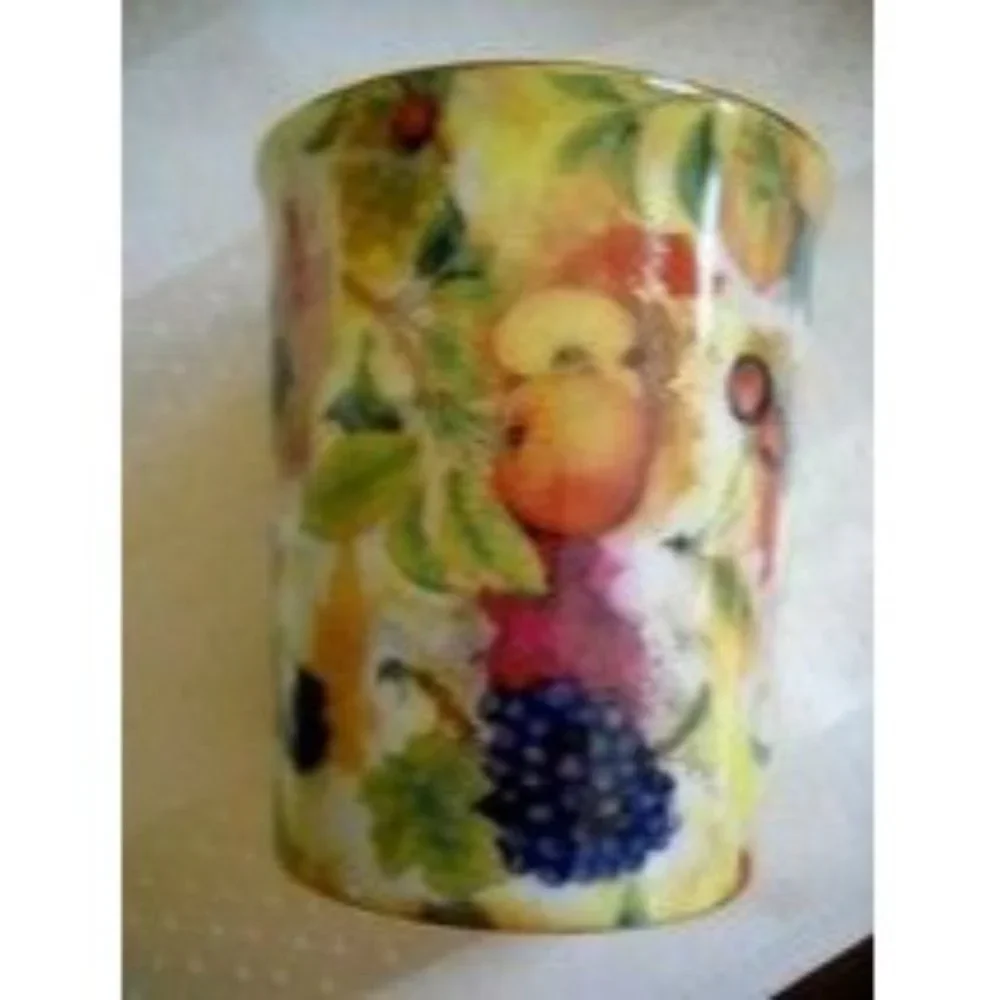 Formalities Baum Brothers Fruit Design Grapes Apples Lemons Bathroom Tumbler